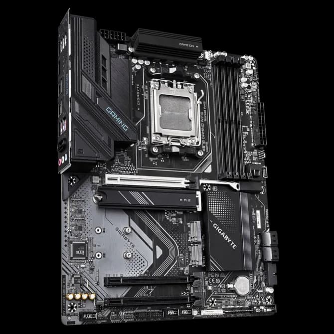 Placa Madre Gigabyte X870 GAMING WIFI6 AM5 ATX DDR5 USB4 vista 3