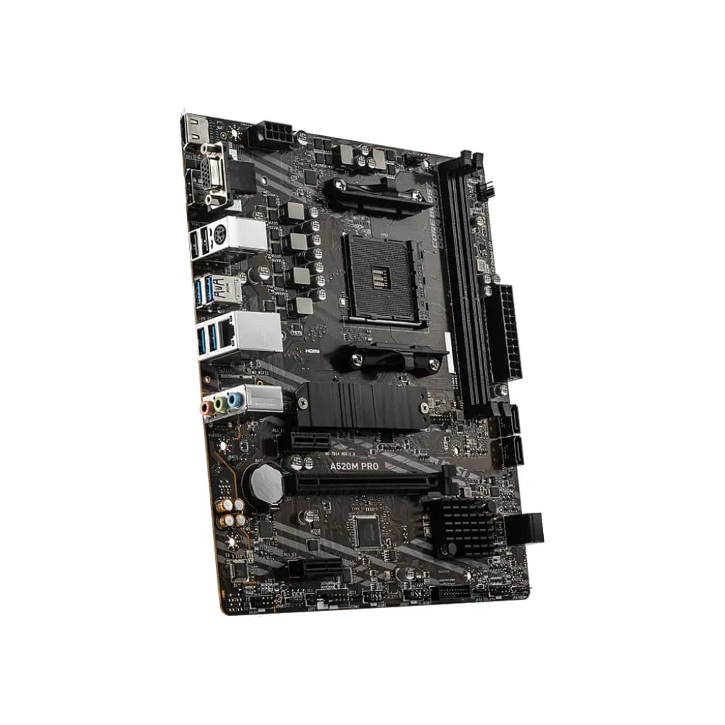 Placa Madre MSI A520M PRO AM4 DDR4 M.2 HDMI m-ATX vista 2