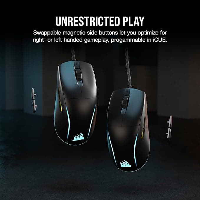Mouse Gamer Corsair M75 Lightweight RGB — 26.000 DPI, 8K Polling, Ambidiestro vista 2