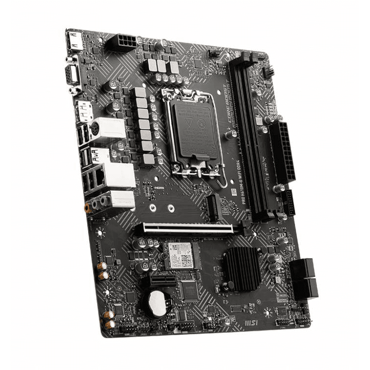 Placa Madre MSI PRO H610M-G WIFI LGA 1700 DDR5 M.2 HDMI DisplayPort m-ATX vista 2