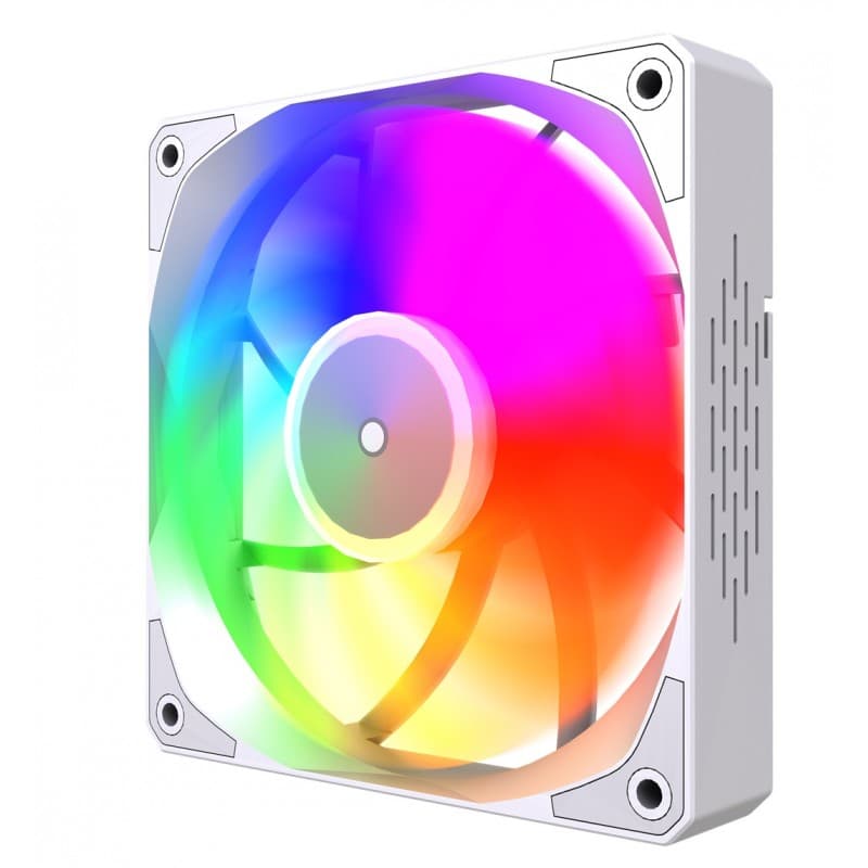 Ventilador Airflow M19 Silent M 120mm RGB Auto Blanco