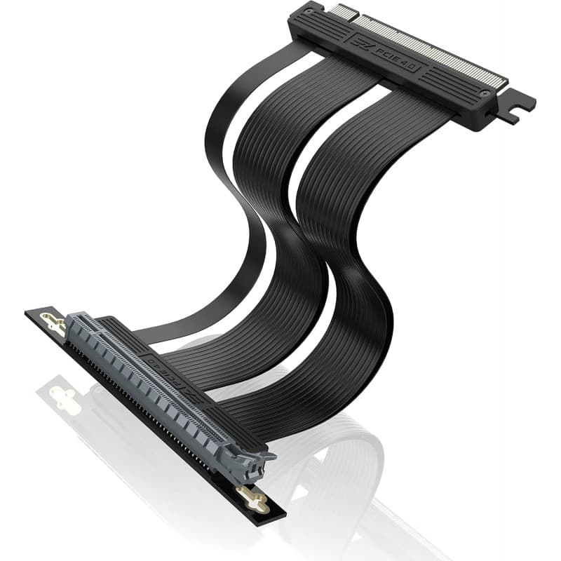 Cable Riser EZDIY-FAB PCIe 4.0 30cm Negro Flexible vista 5