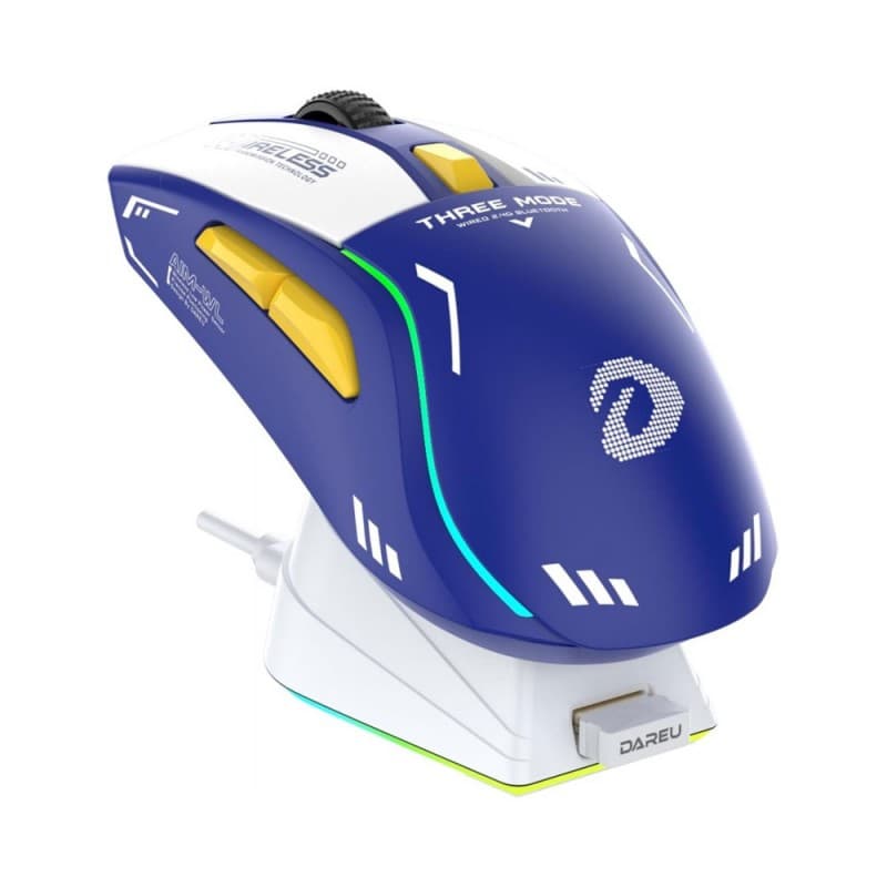 DAREU A950 Blue - Ratón Gaming Inalámbrico 12000 DPI