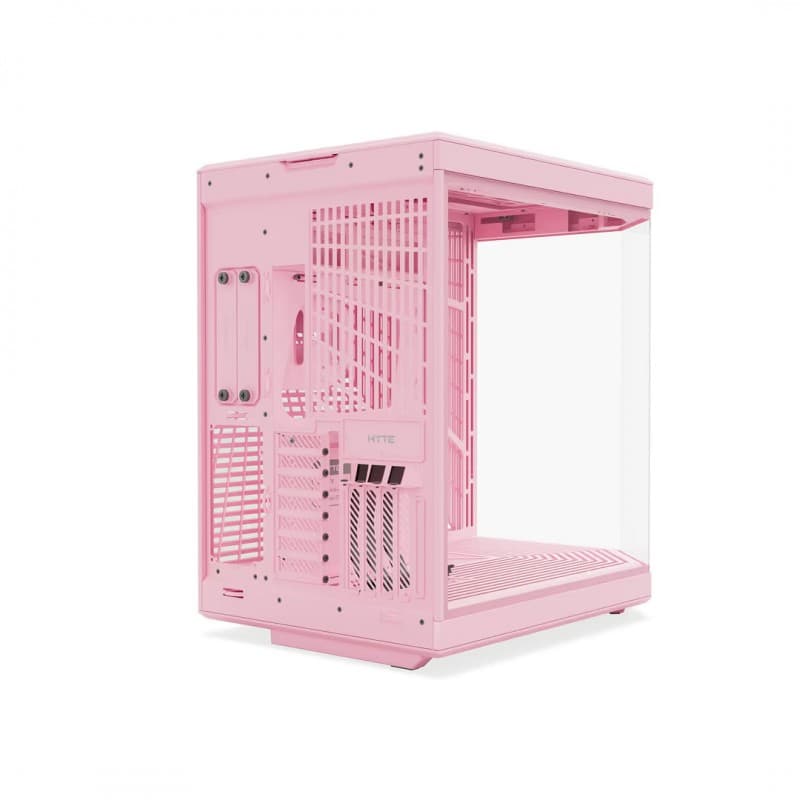Gabinete HYTE Y70 Strawberry Milk ATX con Riser PCIe 4.0 vista 4