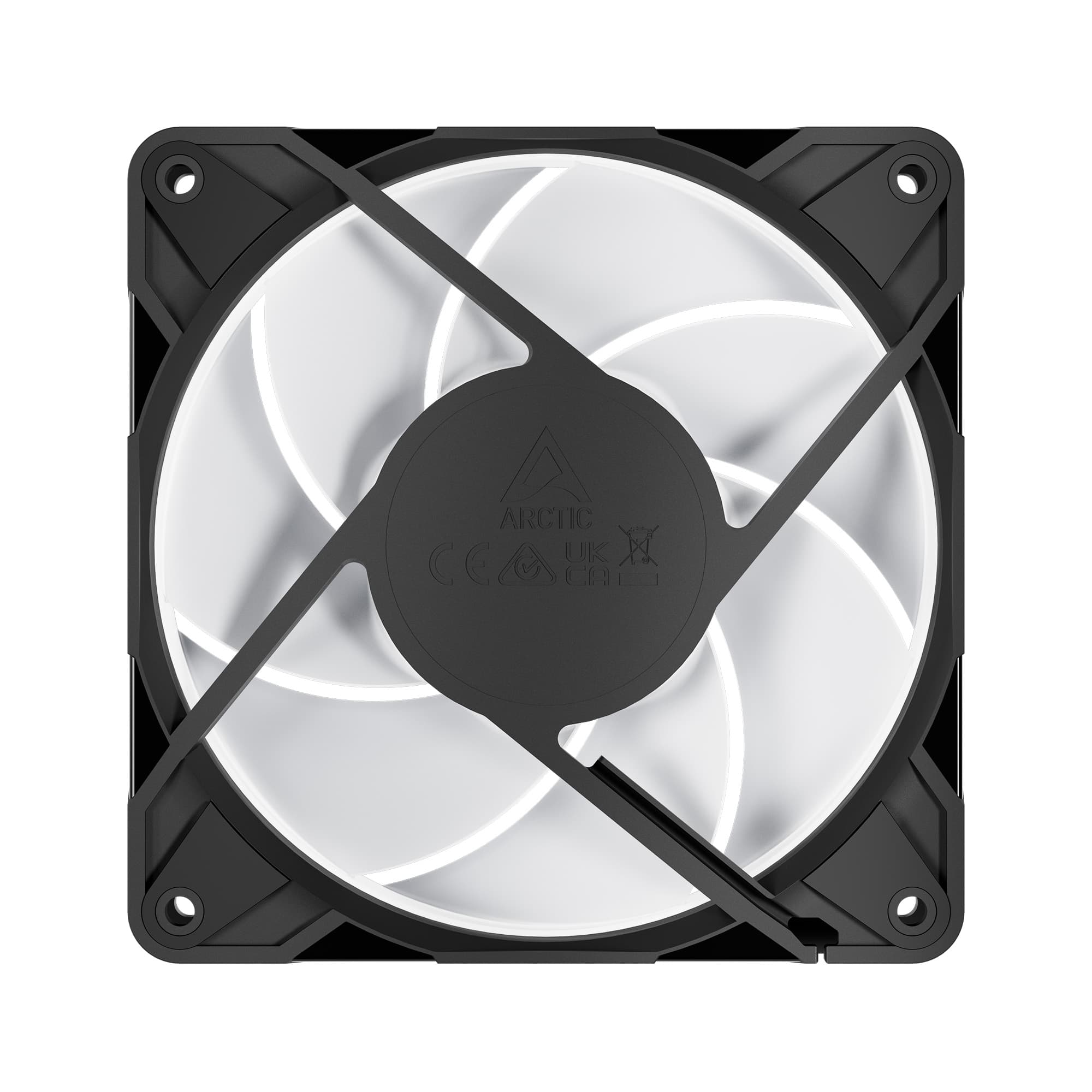 Ventilador ARCTIC P12 Pro PST A-RGB 120mm PWM Alta Presión Negro vista 4