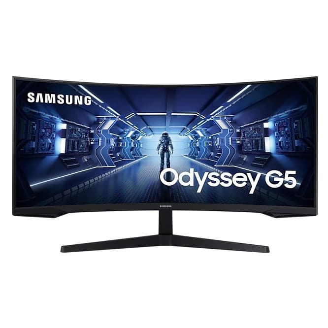 Monitor Gamer Samsung Odyssey G5 G55 34" Curvo UWQHD 165Hz 1ms FreeSync