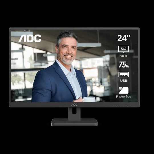 Monitor AOC 24E3UM 24" Full HD VA 75Hz HDMI DisplayPort USB