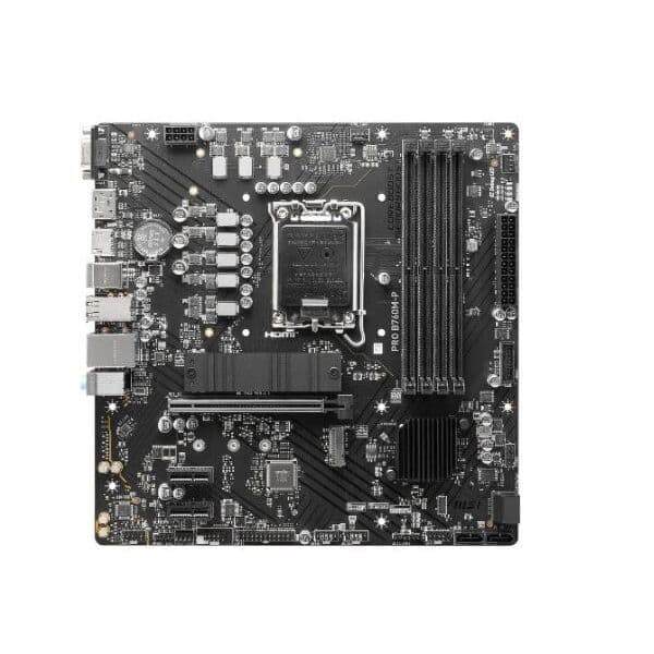 Placa Madre MSI PRO B760M-P DDR4 LGA 1700 M.2 HDMI DisplayPort m-ATX vista 2