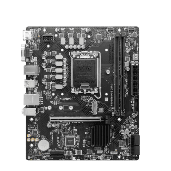 Placa Madre MSI PRO B760M-E DDR4 LGA 1700 M.2 HDMI VGA Micro ATX vista 2