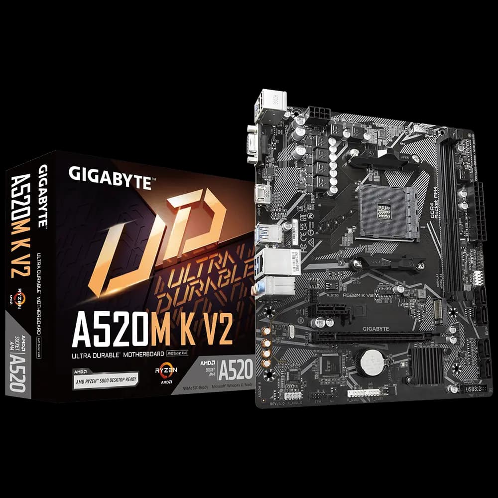Placa madre Gigabyte A520M K V2 SOCKET AM4