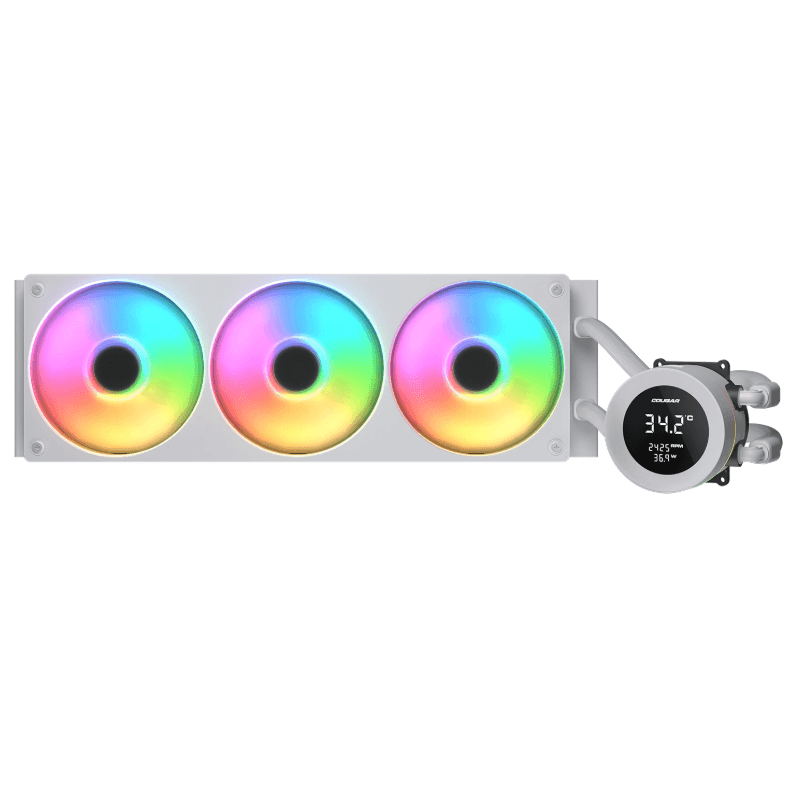 Refrigeración Líquida Cougar Poseidon Vistek ARGB 360mm White Compatible Intel y AMD