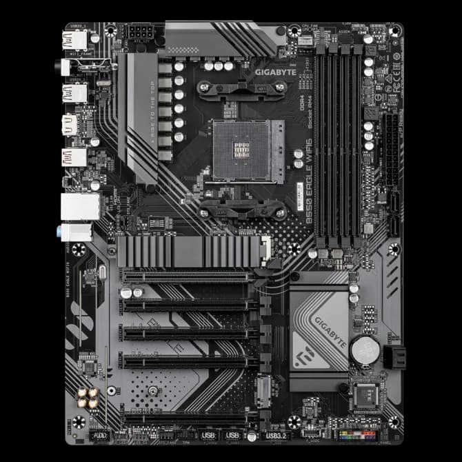 Placa Madre Gigabyte B550 EAGLE WIFI6 AM4 ATX Ryzen DDR4 vista 2