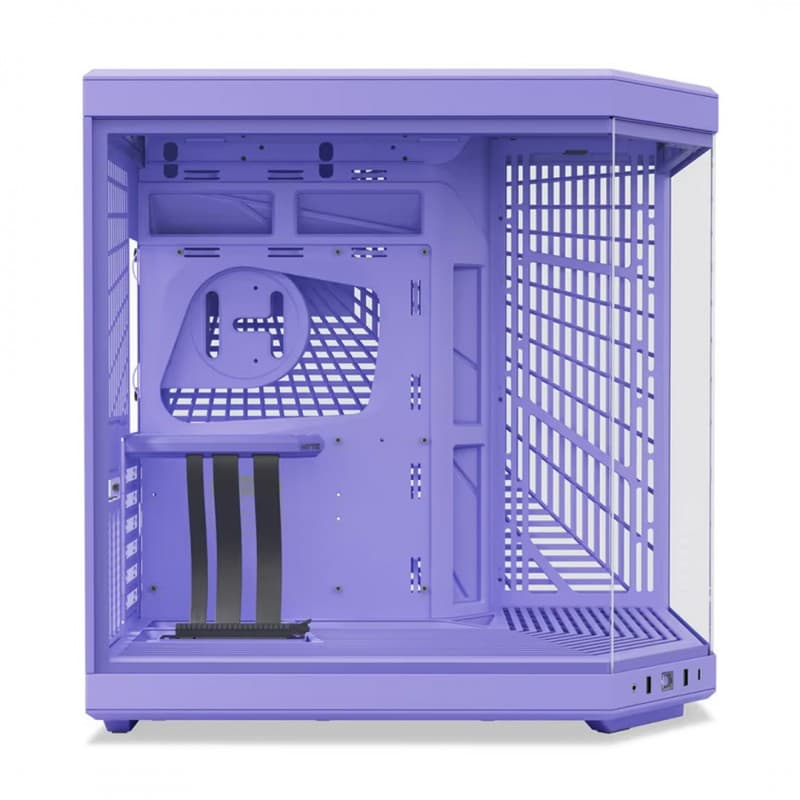 Gabinete HYTE Y70 Taro ATX Púrpura con Riser PCIe 4.0 vista 5