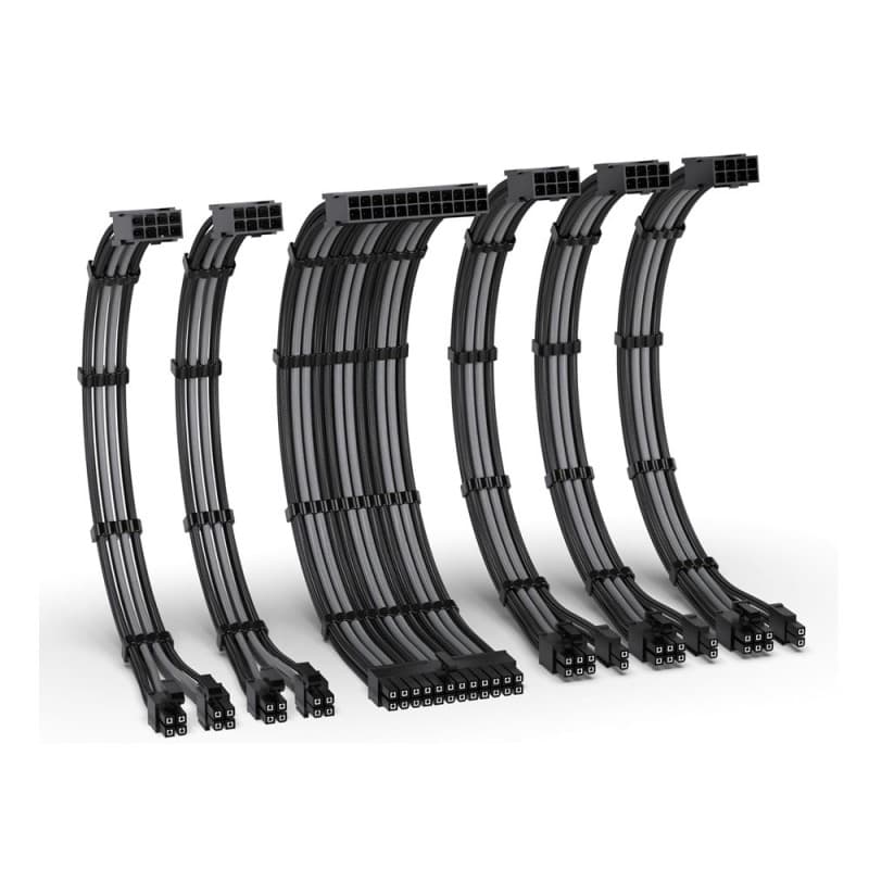 Kit Extensión Cables PSU EZDIY-FAB V2 300mm Negro