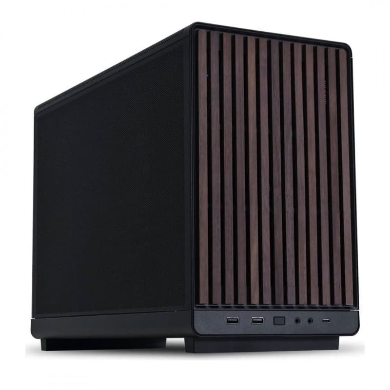 Gabinete Lian Li A3 mATX Black Wood Mesh