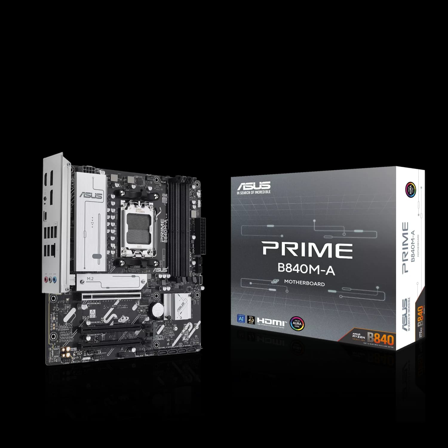 Placa Madre ASUS PRIME B840M-A AM5 DDR5 3x M.2 HDMI DisplayPort m-ATX