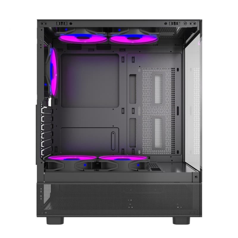 Gabinete Airflow Hurricane 5 Ventiladores 120mm Auto-RGB vista 3
