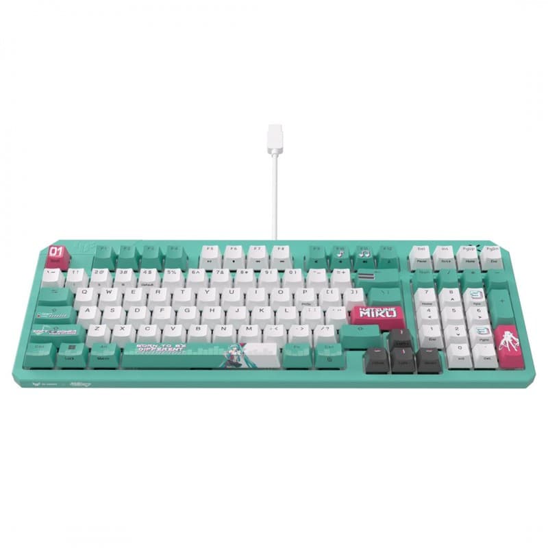 Teclado Mecánico ASUS TUF Gaming K3 Gen II Edición Hatsune Miku vista 3