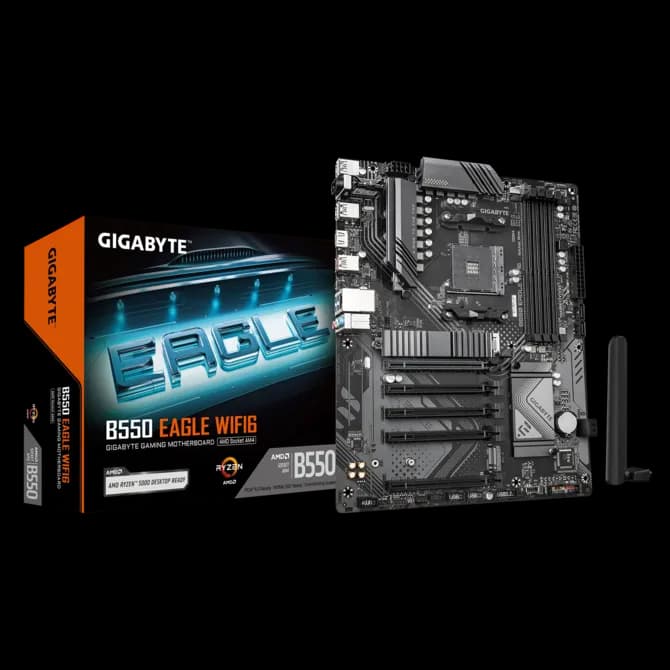 Placa Madre Gigabyte B550 EAGLE WIFI6 AM4 ATX Ryzen DDR4