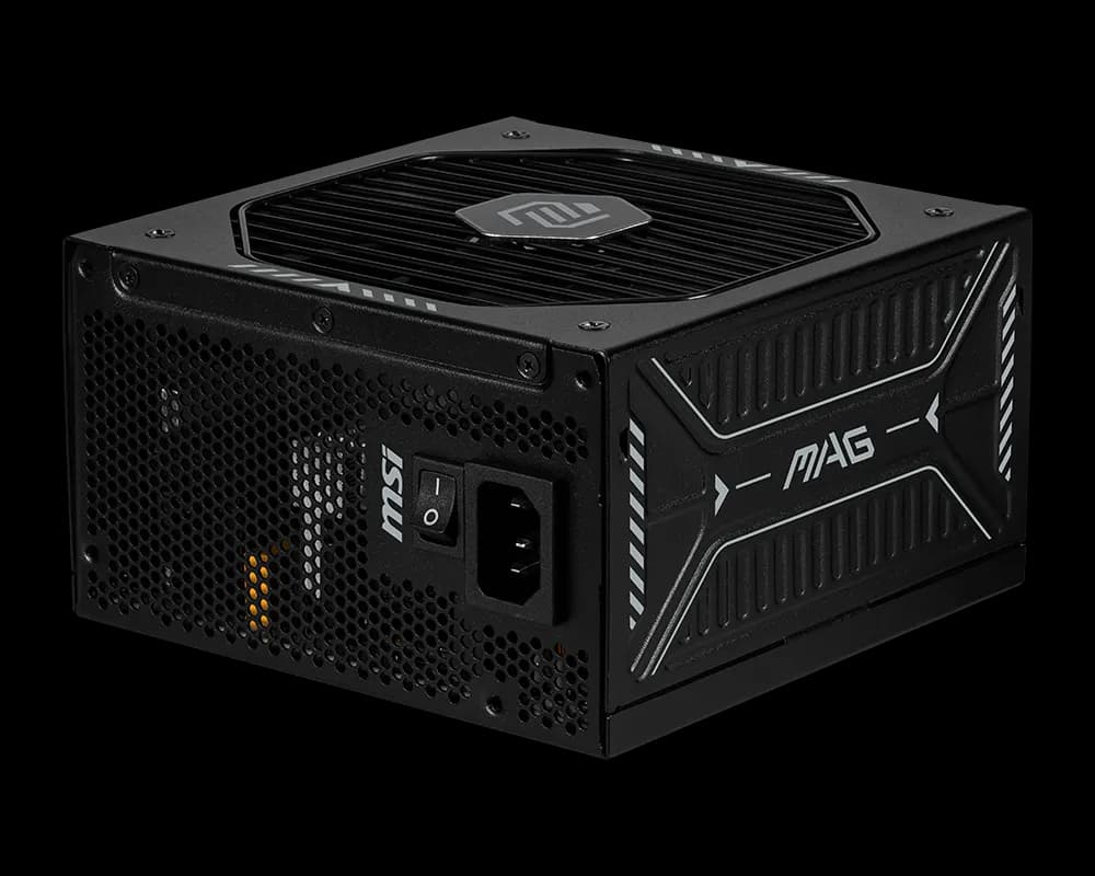 Fuente de Poder MSI MAG A850GLS PCIE5 850W 80 Plus Gold ATX Modular