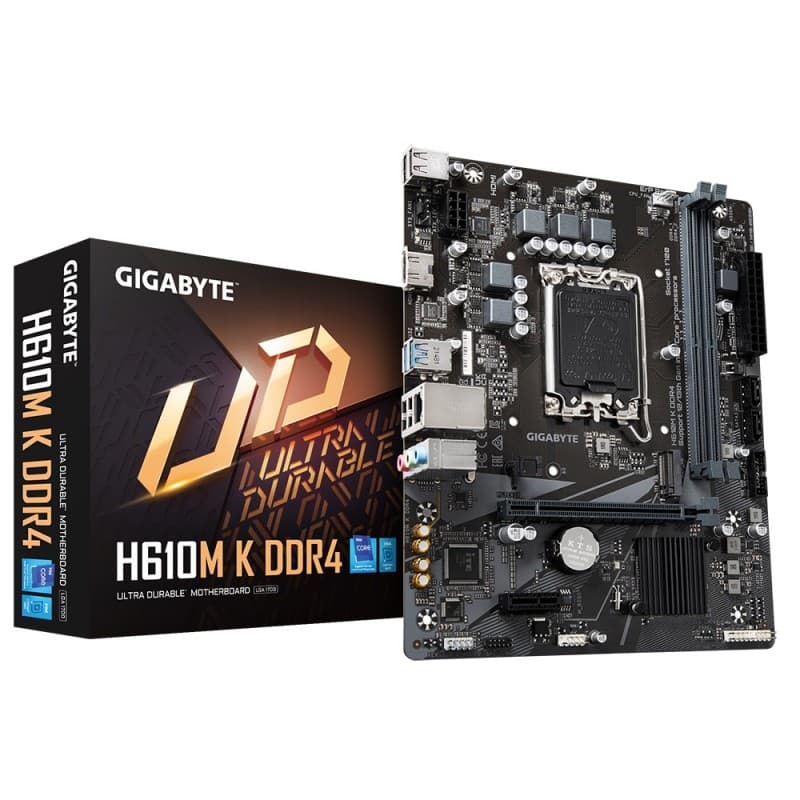 Placa Madre Gigabyte H610M-K D4 Micro ATX LGA1700 PCIe 4.0