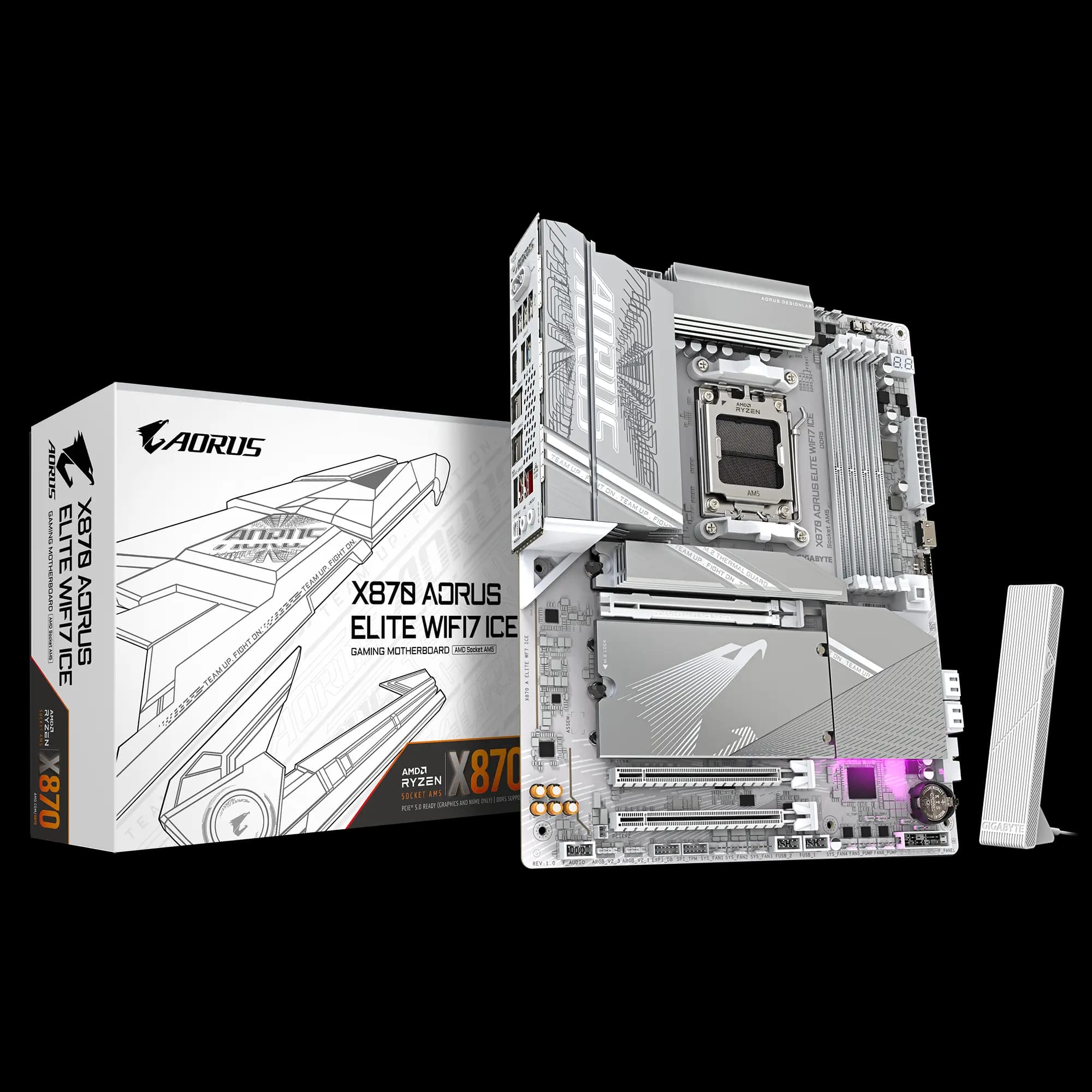 Placa madre Gigabyte X870 AORUS ELITE WIFI7 ICE