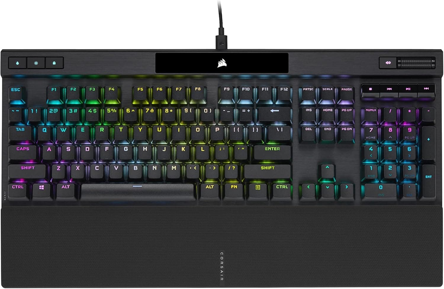 Teclado Mecánico Gamer Corsair K70 RGB PRO — Cherry MX SPEED, PBT Double-Shot, 8000Hz, iCUE, Aluminio