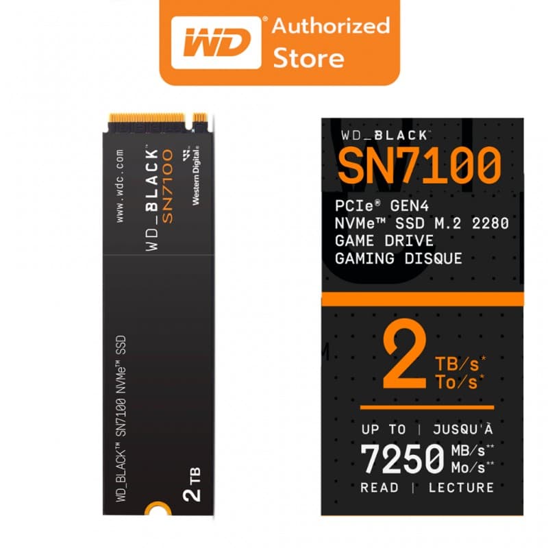 SSD NVMe Western Digital Black SN7100 2TB PCIe 4.0