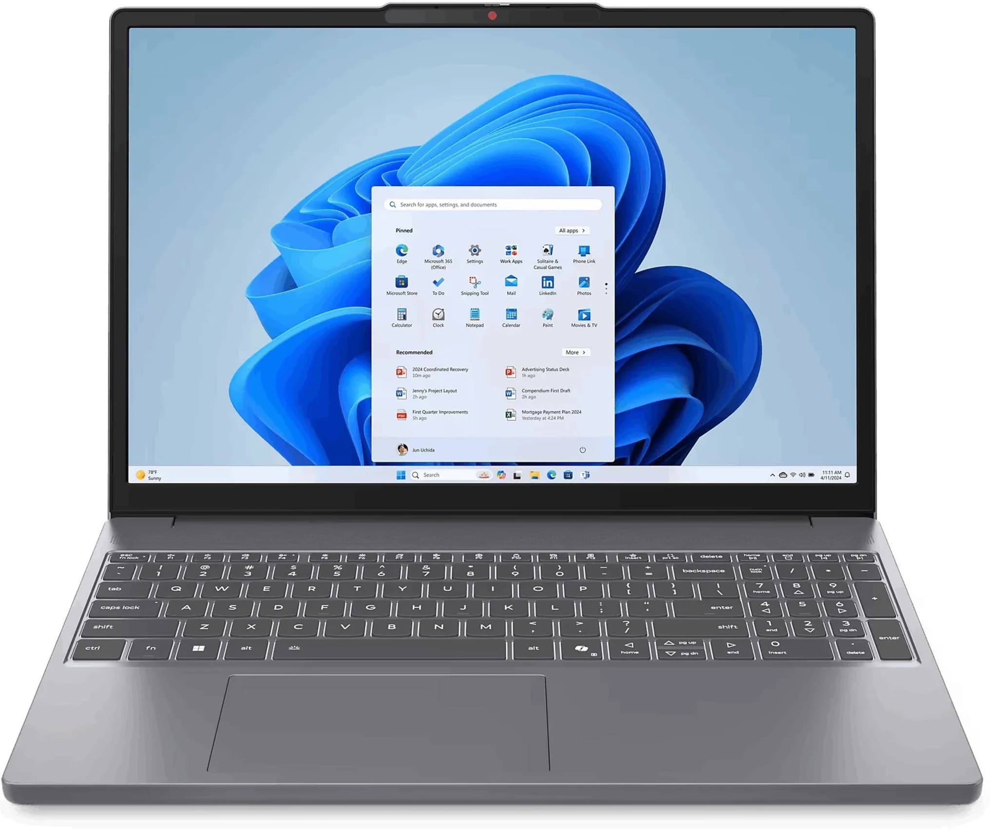 Notebook Lenovo IdeaPad Slim 3 Gen 10 Intel Core i7 16GB RAM 512GB SSD 15.3" Touch
