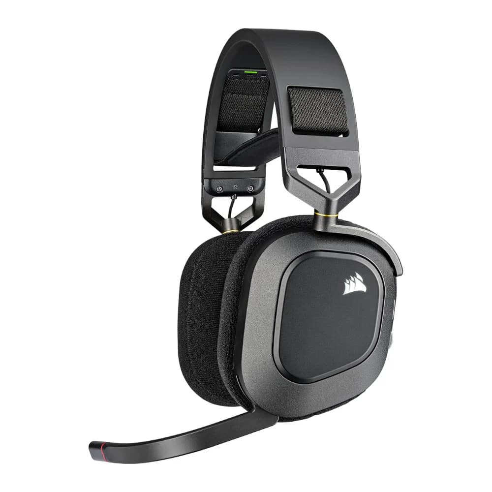 Auriculares Corsair HS80 RGB Wireless Carbón – Sonido Espacial Dolby Atmos y Wireless SLIPSTREAM