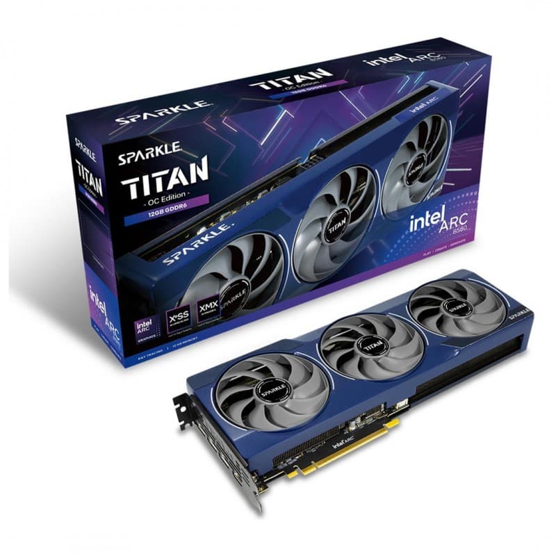 Tarjeta de Video Sparkle Intel Arc B580 Titan OC 12GB GDDR6 PCIe 4.0