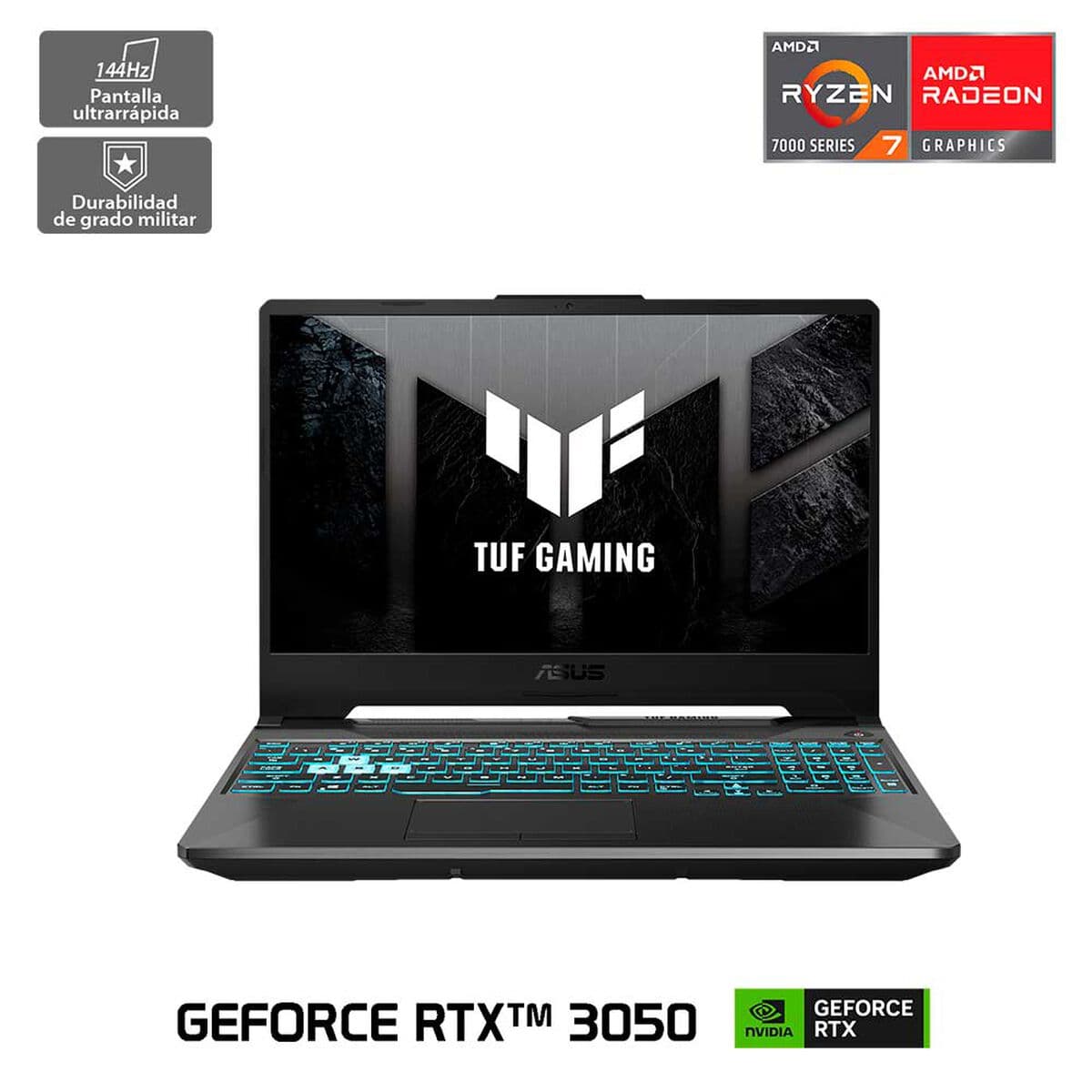 Notebook Gamer ASUS TUF Gaming A15 Ryzen 7-7445HS RTX 3050 8GB RAM 512GB 144Hz