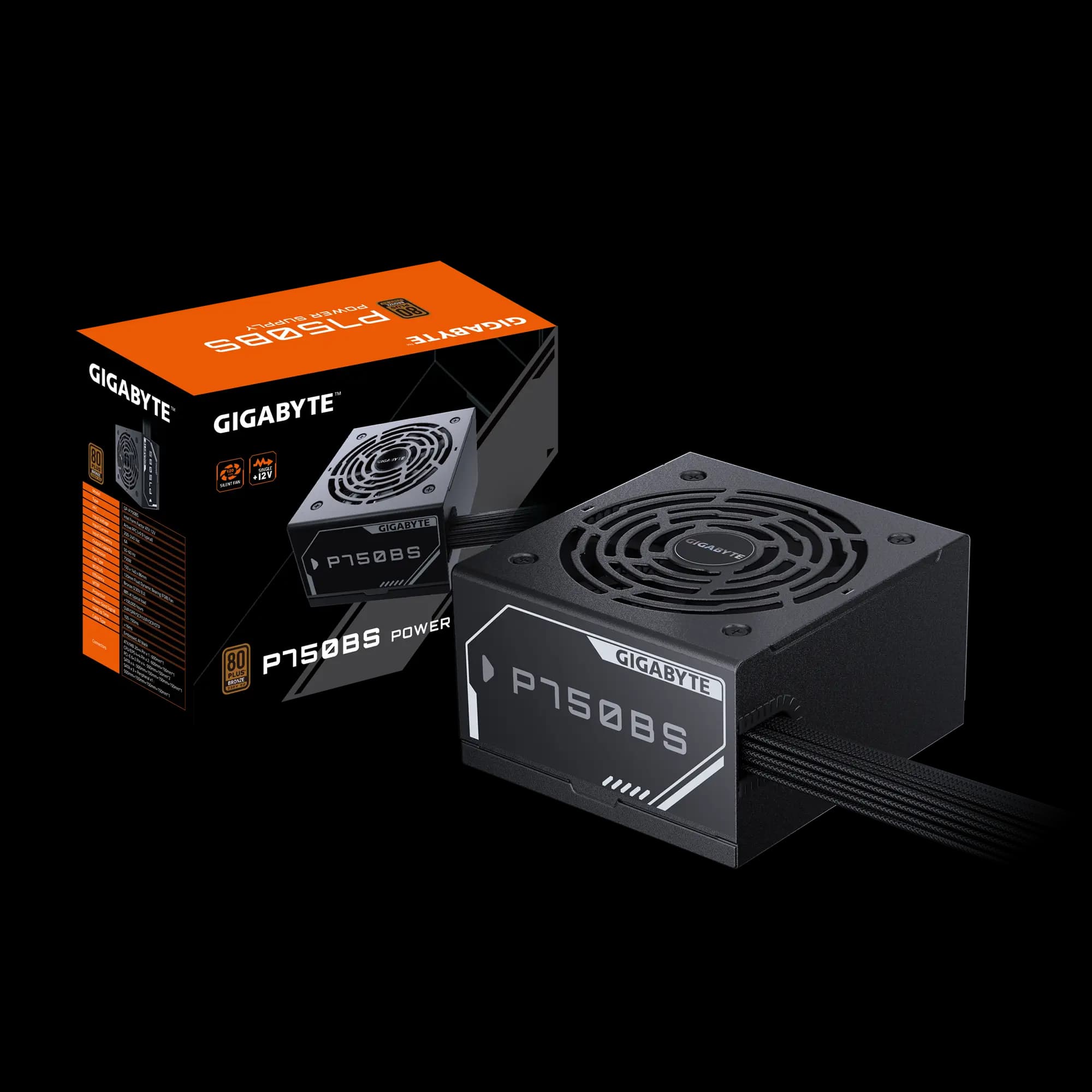 Fuente de poder GIGABYTE P750BS 750W 80+ Bronze (ATX 12V)