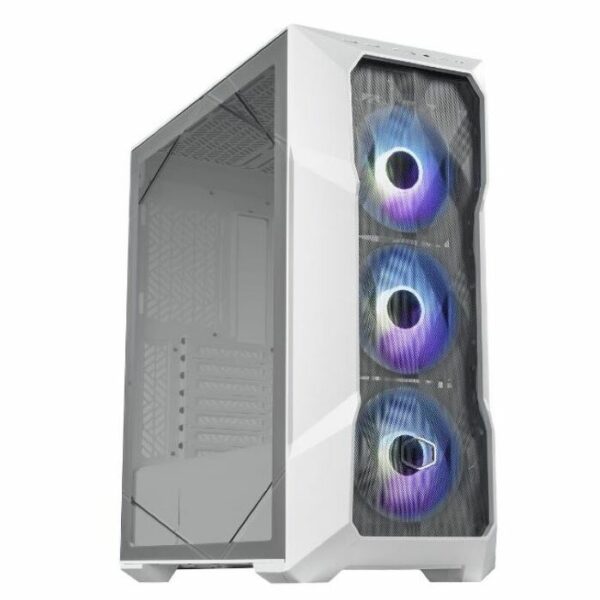 Gabinete - Cooler Master MasterBox TD500 Mesh V2 - S/Fuente - ATX - Blanco (Incluye 3 Ventiladores 120mm)