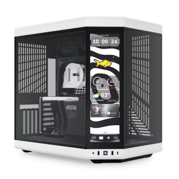 HYTE Y70 Black / White (Panda) LCD 14.5" 2.5K infinite touch, ATX con Riser PCIe 4.0 Incluido CS-HYTE-Y70TI-WB