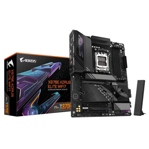 Placa Madre GIGABYTE X870E AORUS ELITE WIFI7 – AM5, DDR5 8200+, USB4, PCIe 5.0, Wi-Fi 7