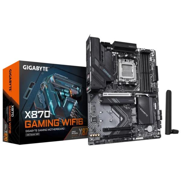 Placa Madre GIGABYTE X870 GAMING WIFI6 – AM5, DDR5 8200+, USB4, PCIe 5.0, Wi-Fi 6