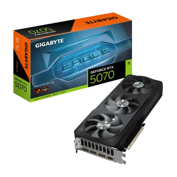 Tarjeta de Video GeForce RTX™ 5070 EAGLE OC SFF 12G – 12GB GDDR7, PCIe 5.0, Diseño Compacto