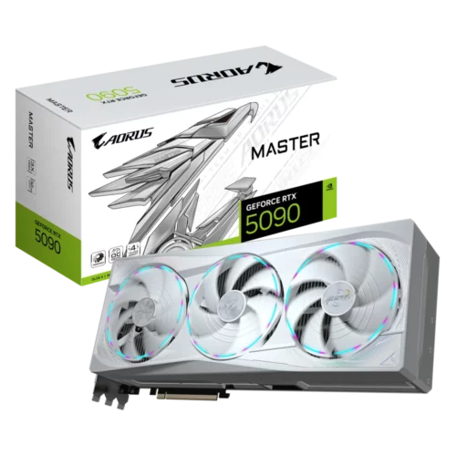Tarjeta de Video AORUS GeForce RTX™ 5090 MASTER ICE 32G – 32GB GDDR7