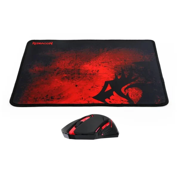 Kit Gamer Redragon M601 WL - Mouse Centrophorus Inalámbrico 2400 DPI + Mousepad Pisces P016