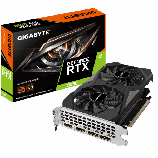 Tarjeta de Video Gigabyte RTX 3050 Windforce 6GB GDDR6
