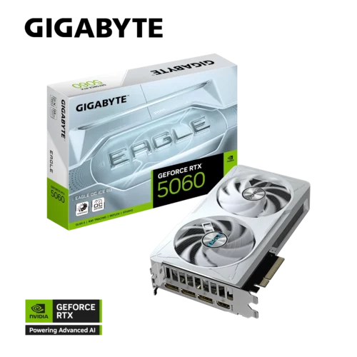 Tarjeta de Video - Gigabyte GeForce RTX™ 5060 EAGLE OC ICE 8G