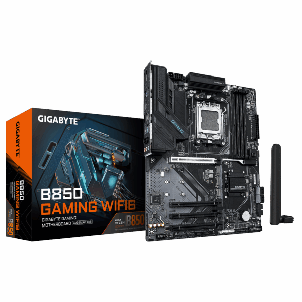 Placa Madre GIGABYTE B850 GAMING WIFI6 – ATX, DDR5, PCIe 5.0, Wi-Fi 6, M.2 PCIe Gen5