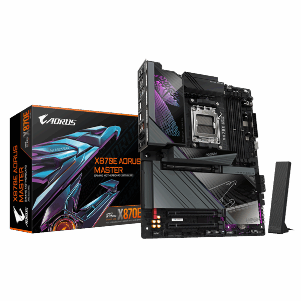 Placa Madre GIGABYTE X870E AORUS MASTER – ATX, DDR5, Wi-Fi 7, USB4, PCIe 5.0