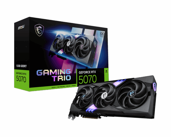 Tarjeta de video MSI GeForce RTX™ 5070 GAMING TRIO OC 12GB GDDR7