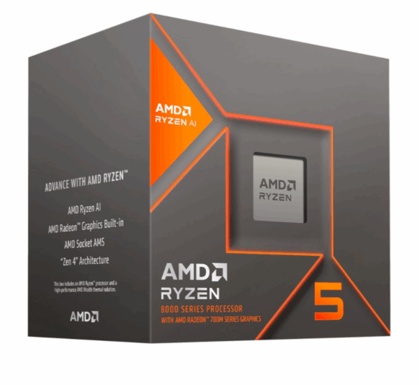 Procesador AMD Ryzen 5 8400F 6 Núcleos 12 Hilos hasta 4.7GHz Socket AM5