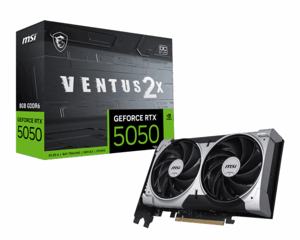 Tarjeta de video MSI GeForce RTX™ 5050 VENTUS 2X OC 8GB GDDR6 [G5050-8V2C]